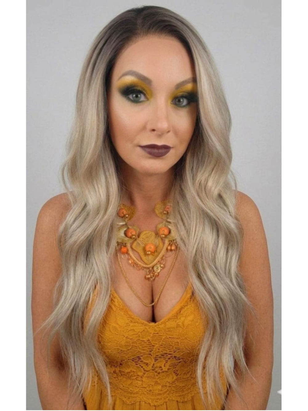 Kendra | 22" Dimensional Platinum Lace Front Wig | 13x4 Swiss Lace